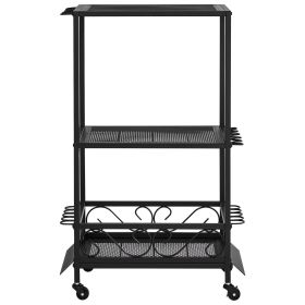 Fishing Rod Holder for 10-Rods, Mobile Fishing Pole Rack Cart with Wheels, Fish Gear Equipment Organizer for Garage Home Indoor Use