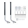 Boat Trailer Guides, 40 in/48 in Height Guide Poles, 2PCS High-Hardness Steel Trailer Guide-Ons, Adjustable Guide Poles with PVC Pipes, for Ski Boats