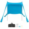 Beach Tent Sun Shelter, UPF50+ Sun Protection, 6.6 ft Tall, 7.5x7.5 ft, Easy Pop Up Beach Canopy with Sandbags, Stability Poles, Sand Shovels