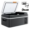 Car Refrigerator, DC 12/24V AC100-240V Compressor Electric Cooler, -4°F to 68°F Car Fridge with APP Control, 21 QT Cars Freezer for RVs, Campsites