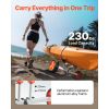 Kayak Cart, 230 lbs Load Capacity, Canoe Cart Dolly with 10-inch Solid PU Tires & Kickstand, Assembles & Disassembles Within Seconds