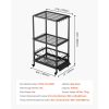 Fishing Rod Holder for 10-Rods, Mobile Fishing Pole Rack Cart with Wheels, Fish Gear Equipment Organizer for Garage Home Indoor Use