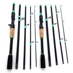 180cm/70.86inch 4 Section Fiberglass Spinner Baitcasting Fishing Rod M Tone Fish Pole Carp Fishing Tackle Accessories (title: default title)