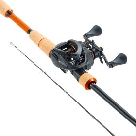 Rod and Fishing Reel Combo, IM7 Carbon Fiber Baitcasting Rod and Reel Combo, Bass Fishing Pole with 7+1 BB System, 7.0:1 Gear Ratio, Cork Handle (Default: Default)